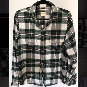 Green plaid XL SOFT flannel American eagle